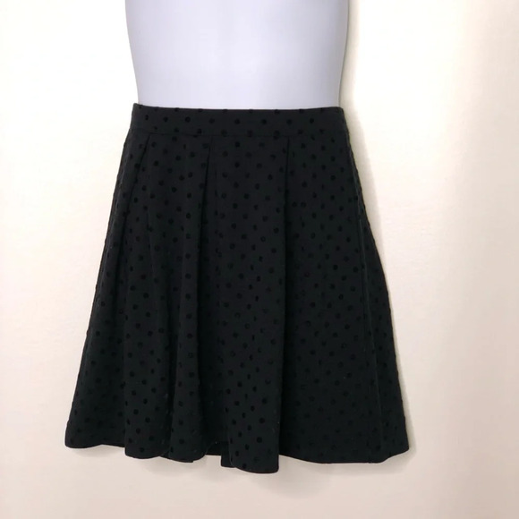 Lands end girls black polka dot pull on skirt - Picture 1 of 2